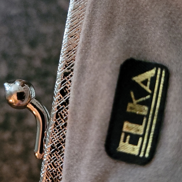 Vintage 80's Elka Silver Scaled Mesh Coin Bag - Picture 6 of 9